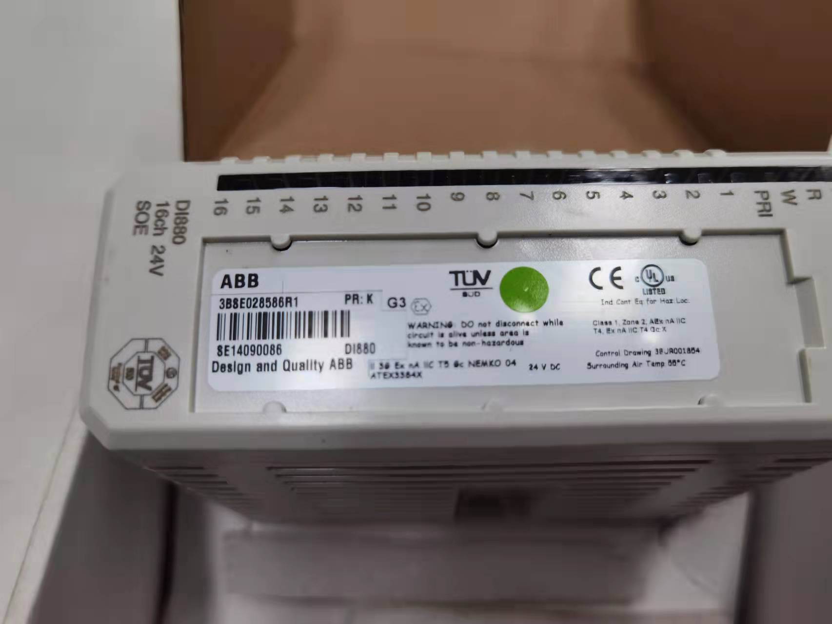 ABB PLC模块DI880 原装现货3BSE028586R1询价