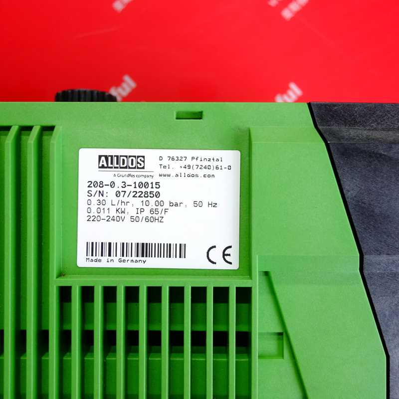￥ALLDOS 208-0.3-10015 安度实全新隔膜计量泵 格兰富计量泵询价