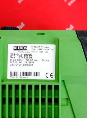 ￥ALLDOS 208-0.3-10015 安度实全新隔膜计量泵 格兰富计量泵询价