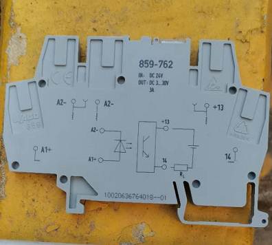 859-762 德国 原装进口 DC24V 输入 光电耦合器超薄端子式模块询