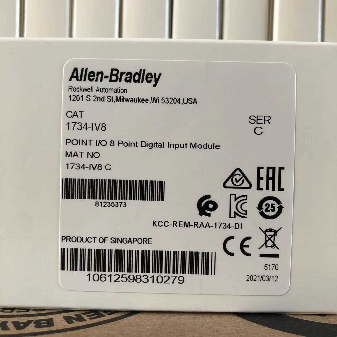 1734-IV8原装美国AB罗克韦尔PLC模块POINTIO系列顺丰包邮询价