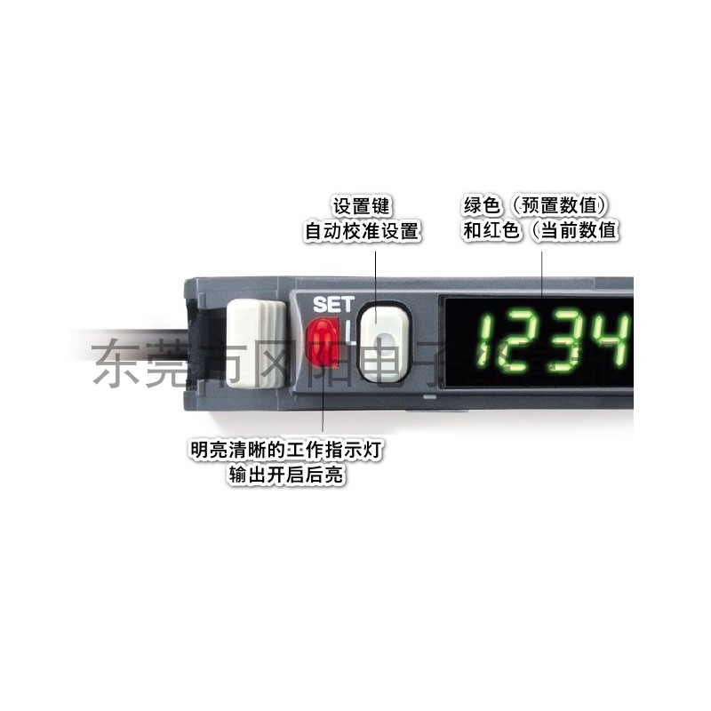原装日本KEYENCE基恩士光电传感器放大器绿色光源标识检测FS-V21G