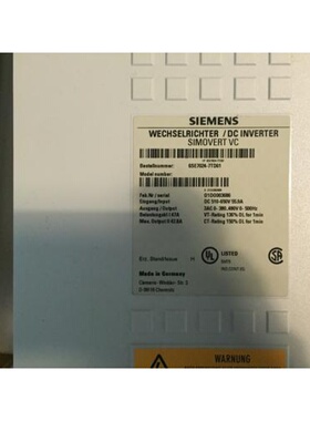 西门子1780A变频器主驱动馈电/回馈单元6SE7041-8EK85-1AD0询价