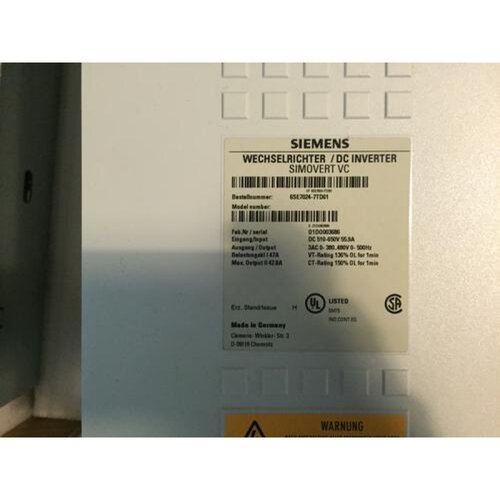 西门子1780A变频器主驱动馈电/回馈单元6SE7041-8EK85-1AD0询价