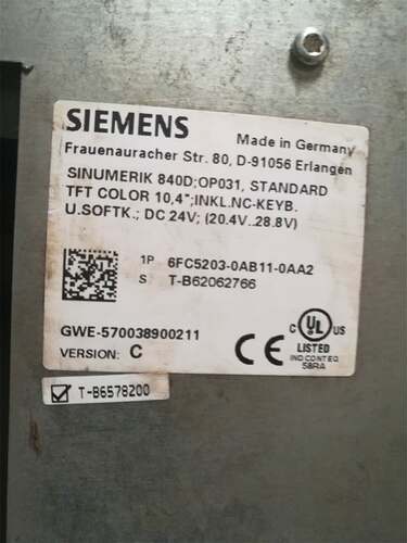 a6FC5203-0AB11-0AA2 西门子数控 810/840D OP031询价