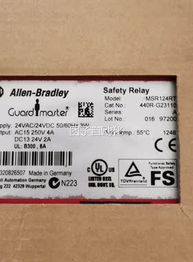 A-B罗克韦尔安4全继电器 MSR12RT 440 RG-23110现货询价