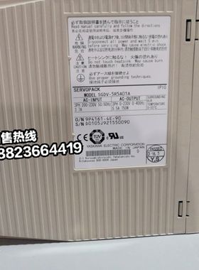￥SGDV-5R5A01A+SGMJV-08AAA61 安川750W不带刹车 全新原装询价