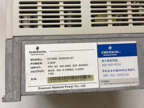 艾默生变频器 EV1000-2S0022G-E7 2.2kw询价为准询价