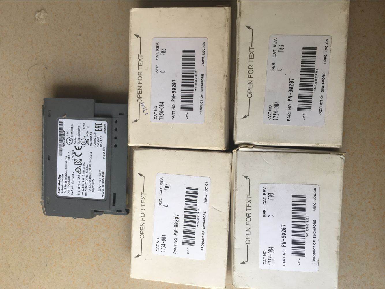 1734-OB4模块 AB PLC控制器 罗克韦尔处理器 1734OB4 全新原装询