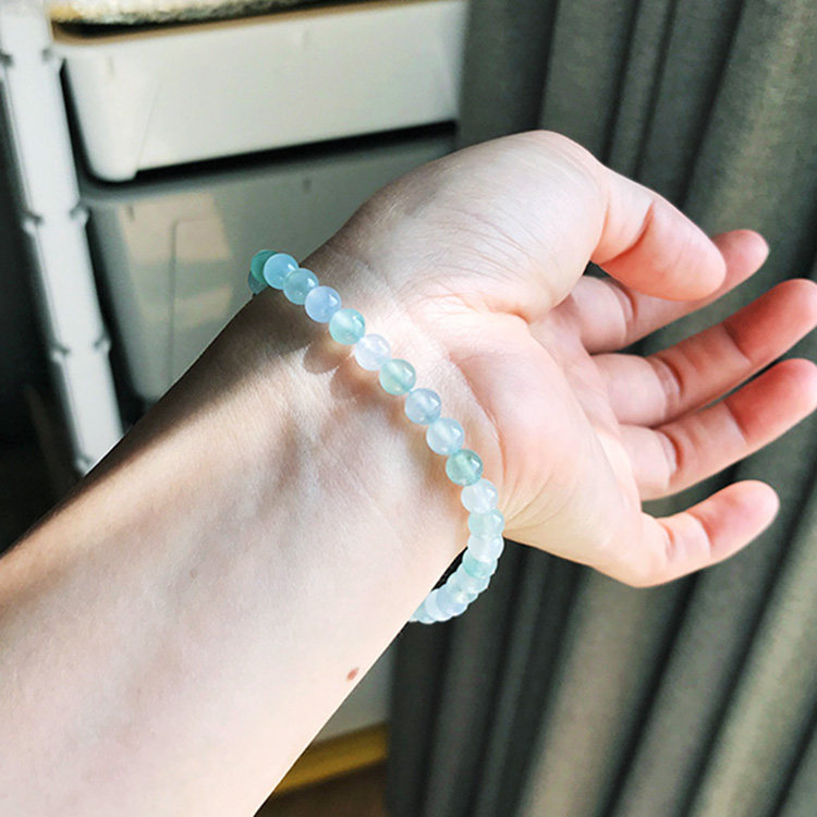 缅甸料天然老坑A货翡翠手串冰种晴水浅绿色白冰起光珠子手链证书,珠宝/钻石/翡翠,手链/手串,淘宝优惠券,粉丝福利购,淘宝优惠卷