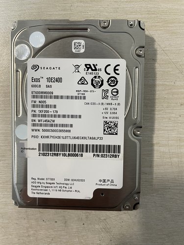 02312RBY N600S1210W5 通用硬盘 600GB SAS 12Gb/s 10K rpm 128MB