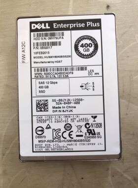 8JYJK DELL Compellent 康贝 400G SAS 2.5寸 12G SSD S220专用