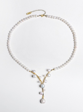 淡水珍珠高级感吊坠奢华项链