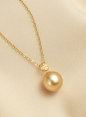 正品18K金大灯泡项链时尚气质