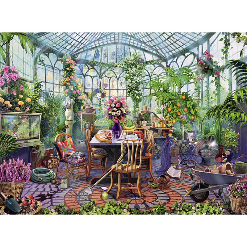 新款餐厅DIY方钻满钻钻石画水果花卉盆栽阳光房手工全贴钻十字绣