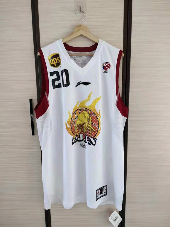 李宁CBA球衣浙江队球员版张春军图片