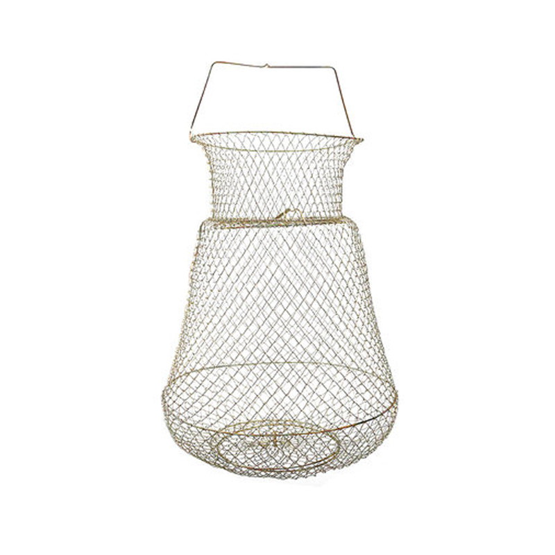 钢丝鱼篓虾篓 金属折叠鱼笼虾笼 鳜鱼鲈鱼专用活鱼箱活鱼篓子鱼篓
