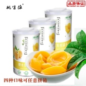 包邮 砀山桃生源黄桃蜜橘桔子杨梅酥梨水果即食糖水罐头425g 12罐