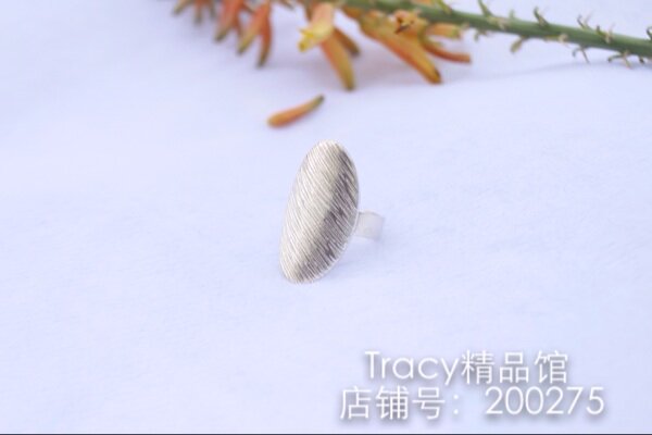 拉丝工艺戒指925银韩版情侣