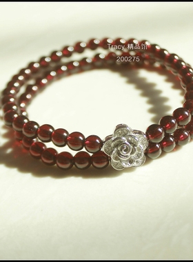 tracy手链ins石榴石原创设计女