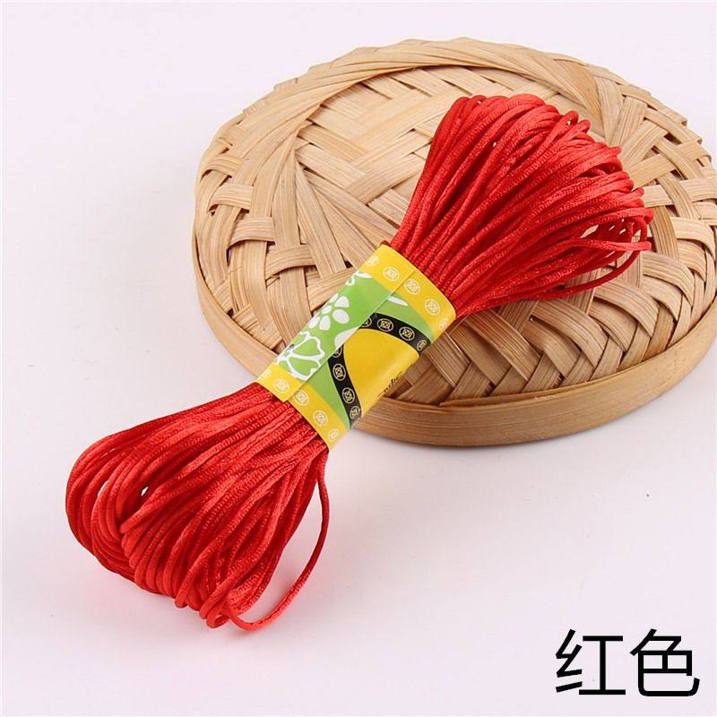 7号线中国结红绳 挂件编织绳子手绳手工diy编绳线材料项链绳手链