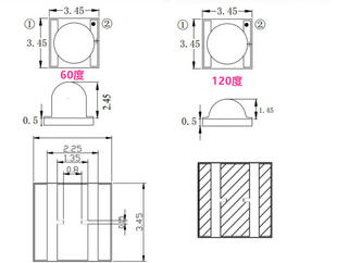 905nm 900NM 美容器材led红外灯珠900NM SMD贴片3535红外线发射管