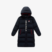 FILA斐乐 男女保暖加厚外套K11B441924 羽绒服冬季 童装 长款