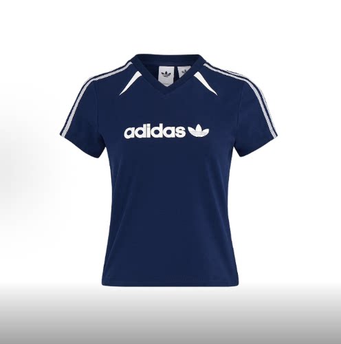 adidas originals  BLK柔软休闲运动短袖 T恤 女款KU4762/KU4763