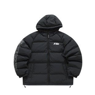 FILA 斐乐潮牌男女款羽绒服冬季时尚宽松连帽上衣T11U346901