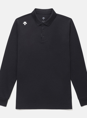 DESCENTE/迪桑特运动休闲POLO衫男女翻领长袖百搭 SQ123UPL11