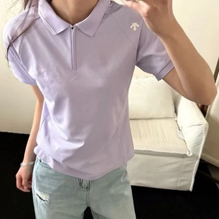 DESCENTE迪桑特女士短袖 D5232TPS38 运动休闲时尚 休闲翻领POLO衫
