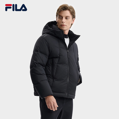 FILA斐乐男士羽绒服连帽外套裤子