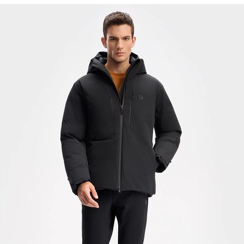 A斐乐FILA鹅绒羽绒服男士新款健身运动连帽保暖外套A11M441909F