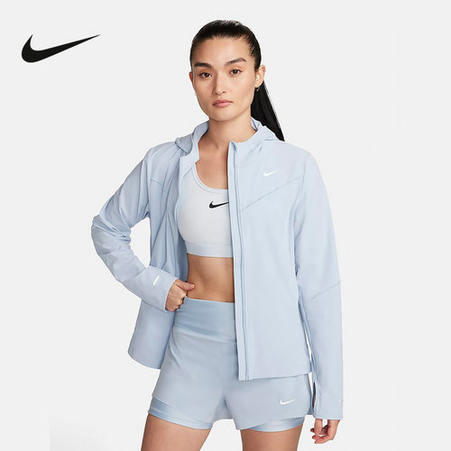 Nike耐克2024夏女子速干跑步夹克防晒衣梭织夹克FB7481-440-512