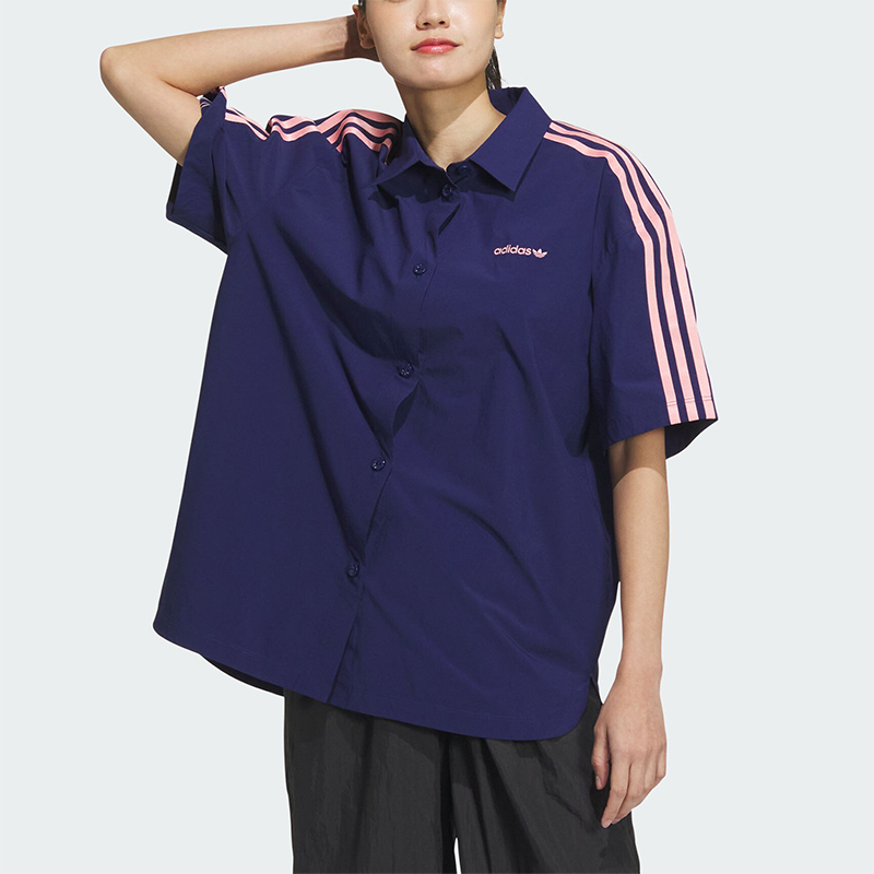 Adidas阿迪达斯三叶草新款男士简约透气休闲运动短袖JD3282JD3283