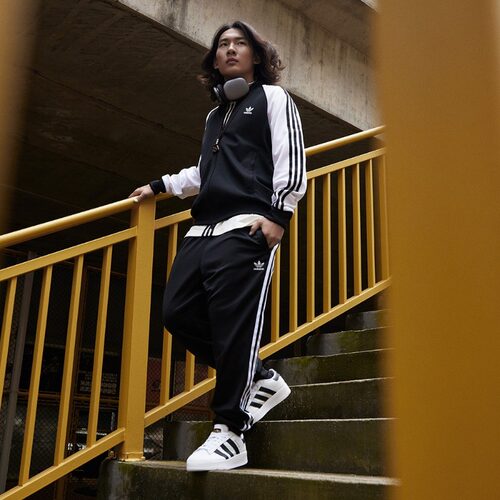 adidas阿迪达斯三叶草苏翊鸣同款男装秋季修身运动裤IL2488