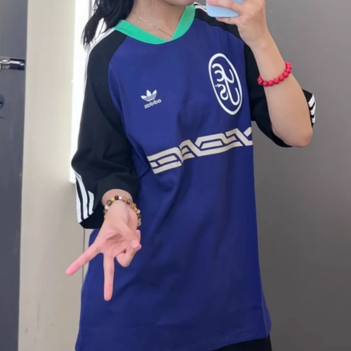 Adidas阿迪达斯YESEYESEE联名款男宽松运动短袖T恤JN5820 JN5821