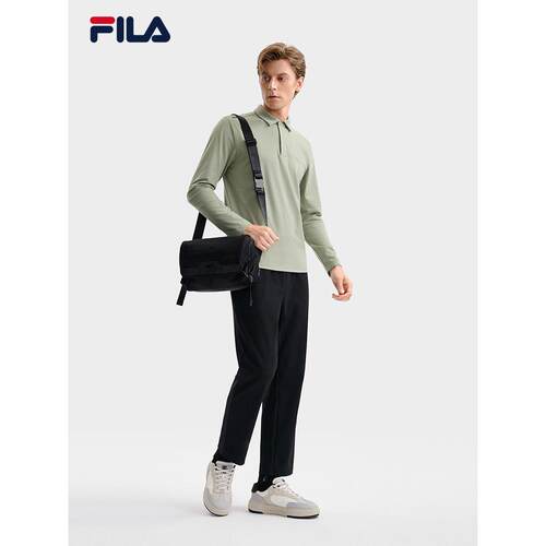 FILA男长袖POLO衫冬季新款