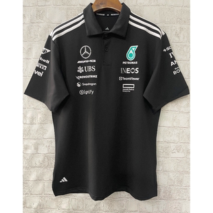 POLO衫 梅adidas阿迪达斯赛德斯AMG马石油F1车队联名男短袖 JW5391