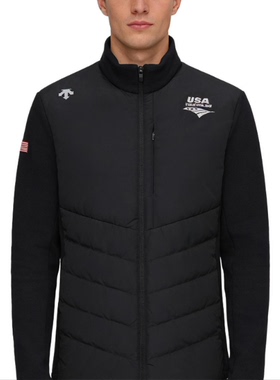 DESCENTE迪桑特男女同款通勤保暖修身轻薄拼接羽绒服SQ113IFT11