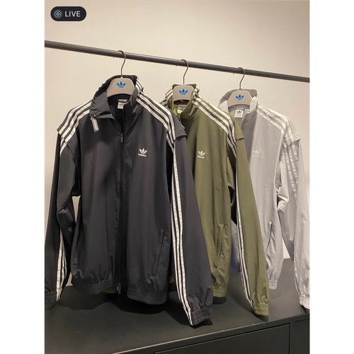 Adidas阿迪达斯运动休闲可拆卸宽松夹克外套JM9251JM9252JM9253