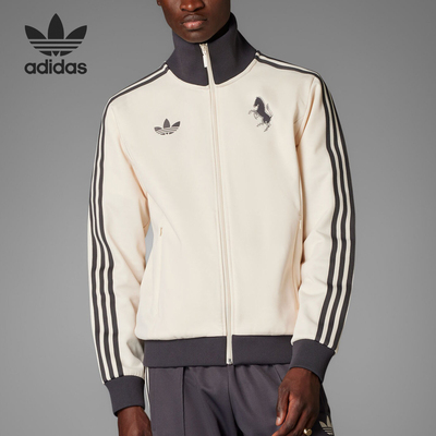 Adidas阿迪达斯三叶草男拼接针织经典耐穿外套IY0049HZ4965IN5601