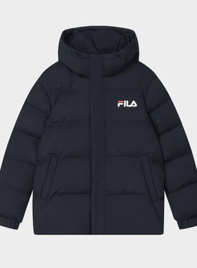 FILA斐乐男装连帽羽绒服男外套男式舒适运动羽绒服F11M348915F