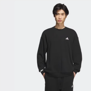 adidas休闲圆领卫衣套头衫男女轻运动JM9107