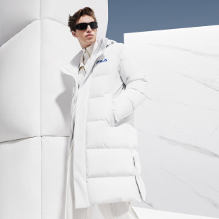 羽绒服F11M249921F 日常舒适基础保暖外套防风长款 FILA 斐乐男装