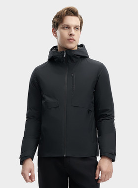 黄景瑜同款FILA斐乐轻薄羽绒服男商务连帽保暖外套F11M342911F