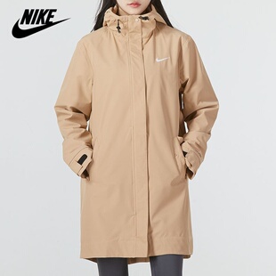 Nike耐克官方外套女子休闲宽松连帽中长款风衣夹克DM6246-200