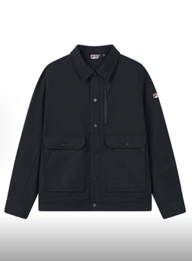 斐乐时尚潮流休闲百搭经典复古工装夹克外套男款F11M628501F