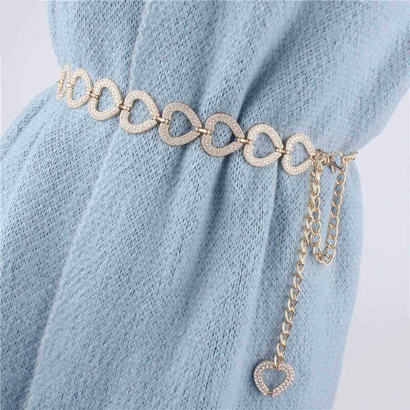 甜美心形装饰腰链女配裙子时尚连衣裙裤子水钻腰带细款流苏链条,服饰配件/皮带/帽子/围巾,腰带/皮带/腰链,淘宝优惠券,粉丝福利购,淘宝优惠卷