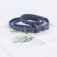 Fashionable thin belt for women, no perforation, ins style, versatile woven women's belt to decorate skirts and pants, waist chain and rope thumbnail 5